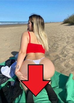 Cogiendome a culona argentina que conoci en la playa 10