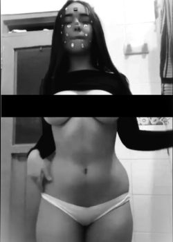 Morrita de ricas tetas se graba moviendo el culazo 21